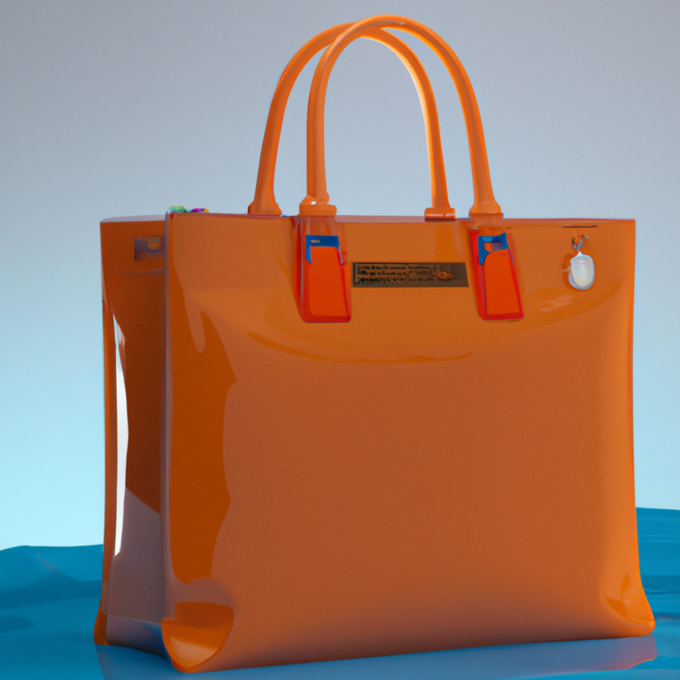 Review: HERMES Vinyl Kelly Beach Hand Bag Orange clear tote bag SOUVENIR DE L’EXPOSITION