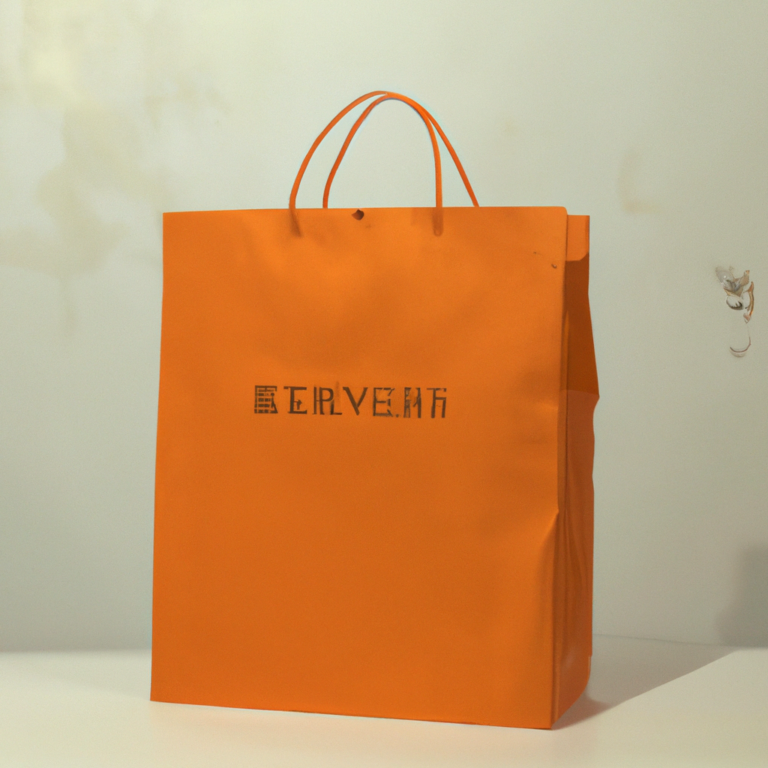 Review: NEW Hermes Empty Orange Shopping Gift Paper Bag Tote Medium 11.25 x 8.25 x 3.25