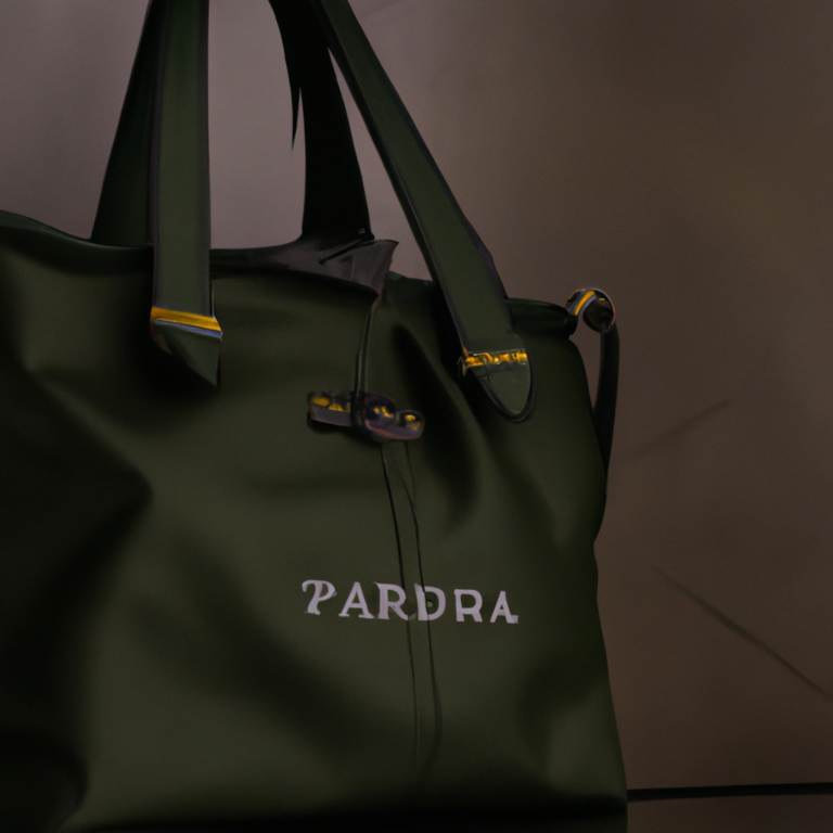 Review: PRADA                    Nylon Tote Bag olive B9713