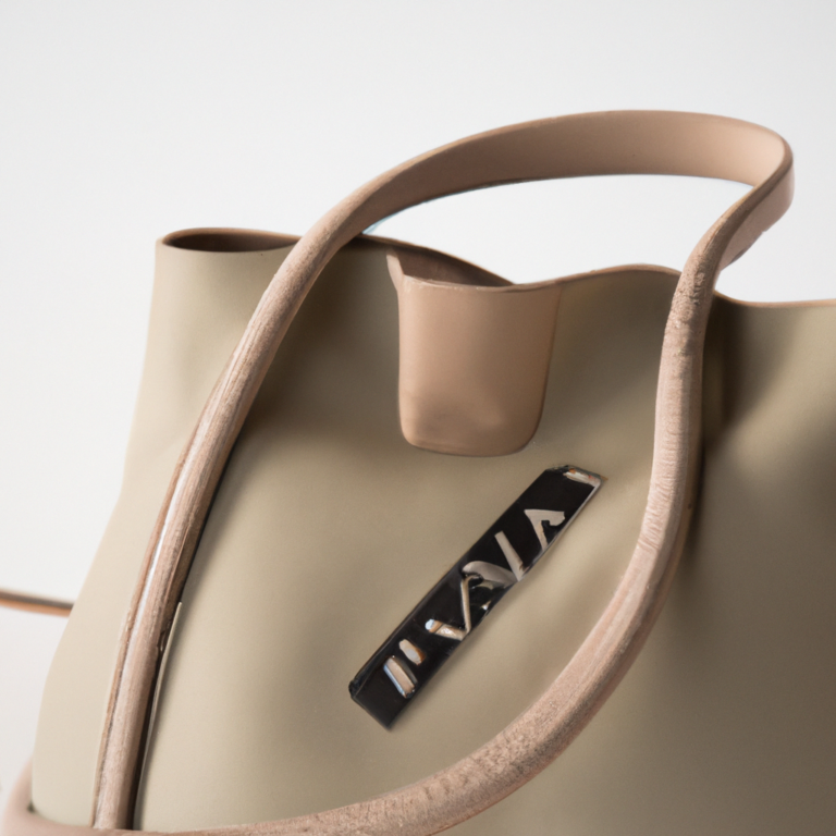 Review: Prada Tote Bag Hand bag Drawstring Nylon Leather Khaki Embroidered Logo Women