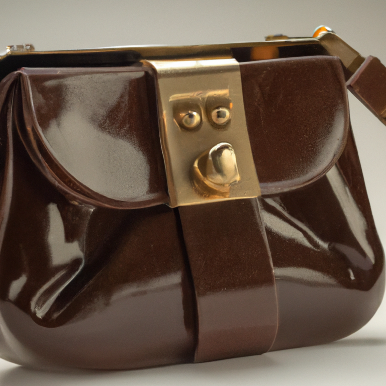 Review: Vintage gucci Shoulder Bag Clutch Bag Purse GG PVC Leather Brown Authentic