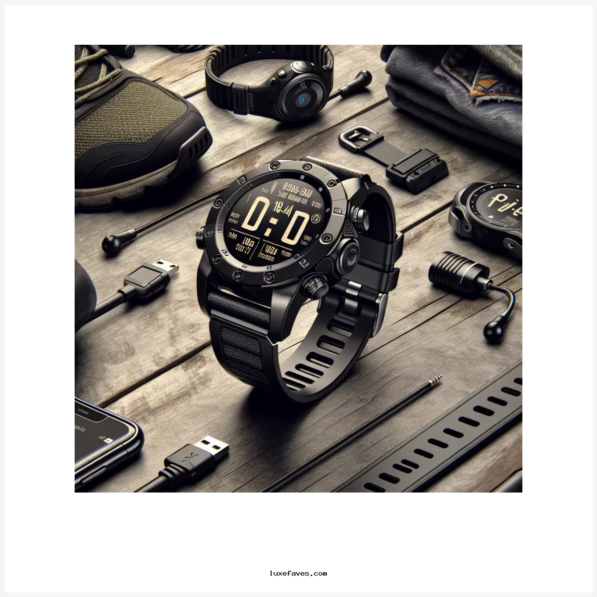 LIGE Military Smartwatch for Men-1000mAh Battery, 1.85″ Big Screen Fitness Tracker with Bluetooth Calls/LED Flashlight/100+Sports Modes/2 Straps for Android iOS, IP68 Waterproof Smart Watch, Black