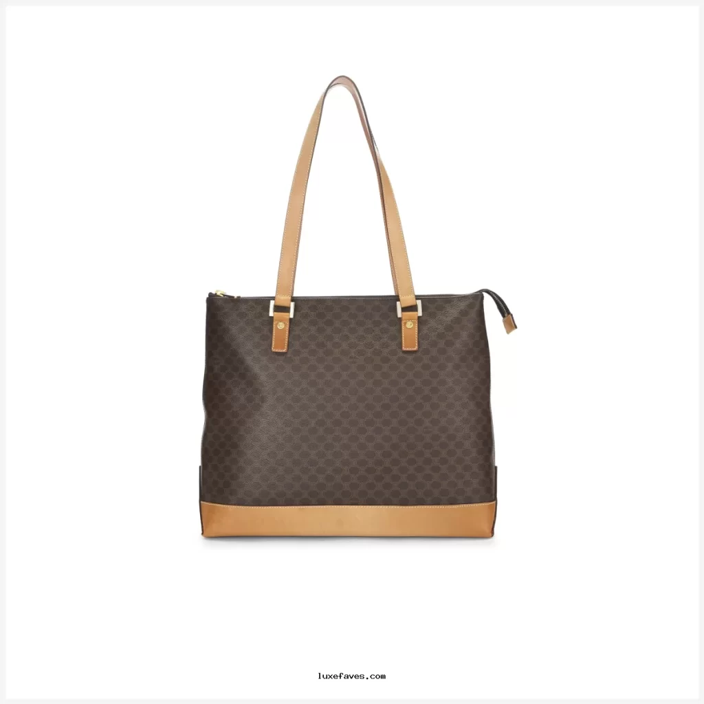 Celine Macadam Pattern Shoulder Bag Tote Authentic Brown Logo Aqua Handles Purses And Handbags: Our Top Pick for 2026