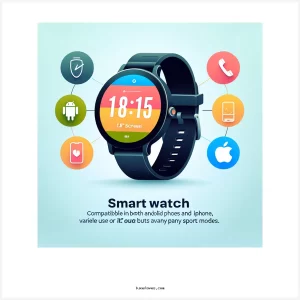 Smart Watch for Women Men, Fitness Tracker Watch for Android Phones iPhone Compatible, 1.85″ Smart Watches for Women Men with 110+ Sport Modes, Smartwatch for Android iOS Phone