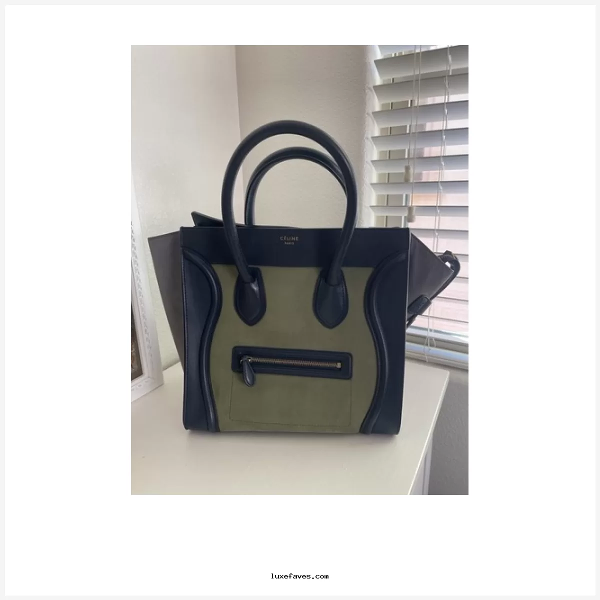 Celine Luggage Tri Color Bag -Large