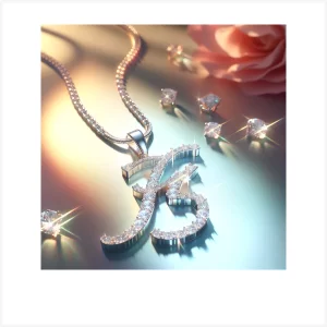 PAVOI 14K White Gold Plated Cubic Zirconia Initial Necklace | Letter Necklaces for Women | Initials