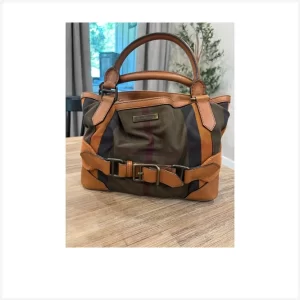 Burberry “House Check” Satchel
