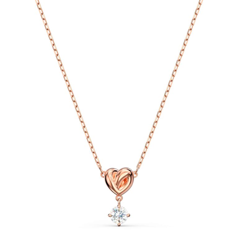 SWAROVSKI Women’s Lifelong Heart Crystal Jewelry Collection, Rose Gold Tone…