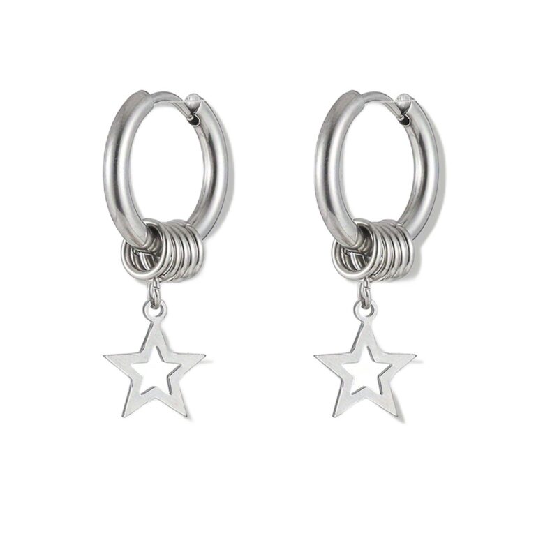 Review: Hoop Earrings for Men Women Silver Black Titanium Hypoallergenic…