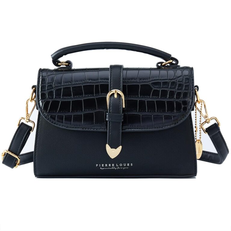 Vintage GIVENCHY Genuine Lizard Shoulder Crossbody Bag Black & Gold…