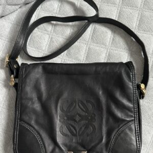 Authentic Loewe Vintage Smooth Leather Anagram Shoulder/Crossbody Bag