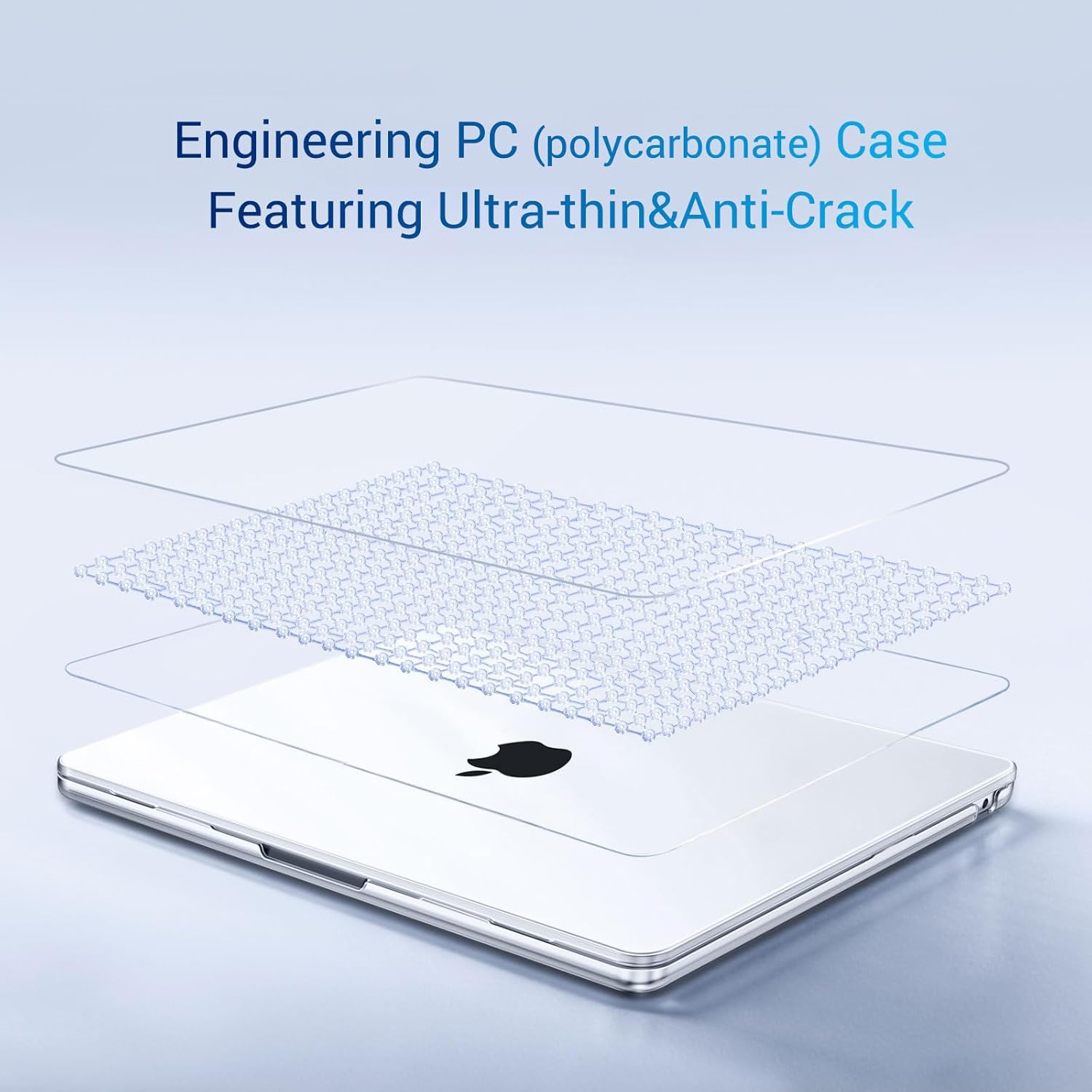 MOSISO Compatible with MacBook Air 13 inch Case 2026 2025 2024 2023 2022 M4 A3240 M3 A3113 M2 A2681,Plastic Hard Shell&Keyboard Cover&ScreenFilm&Type C for MacBook Air 13.6 inch Case, Crystal Clear - Image 5