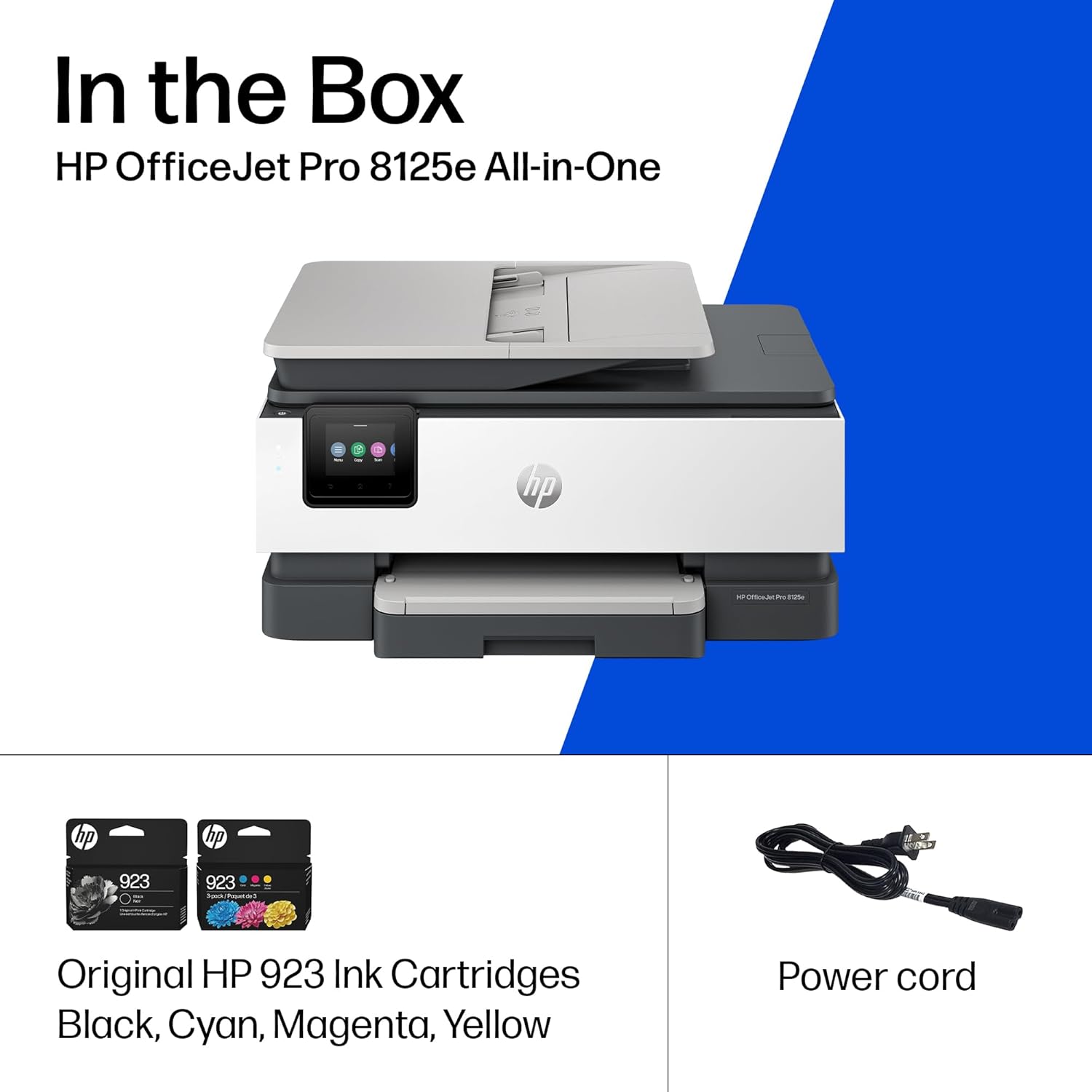 HP OfficeJet Pro 8125e Wireless All-in-One Color Printer, Instant Ink; Two-Sided Printing - Image 9