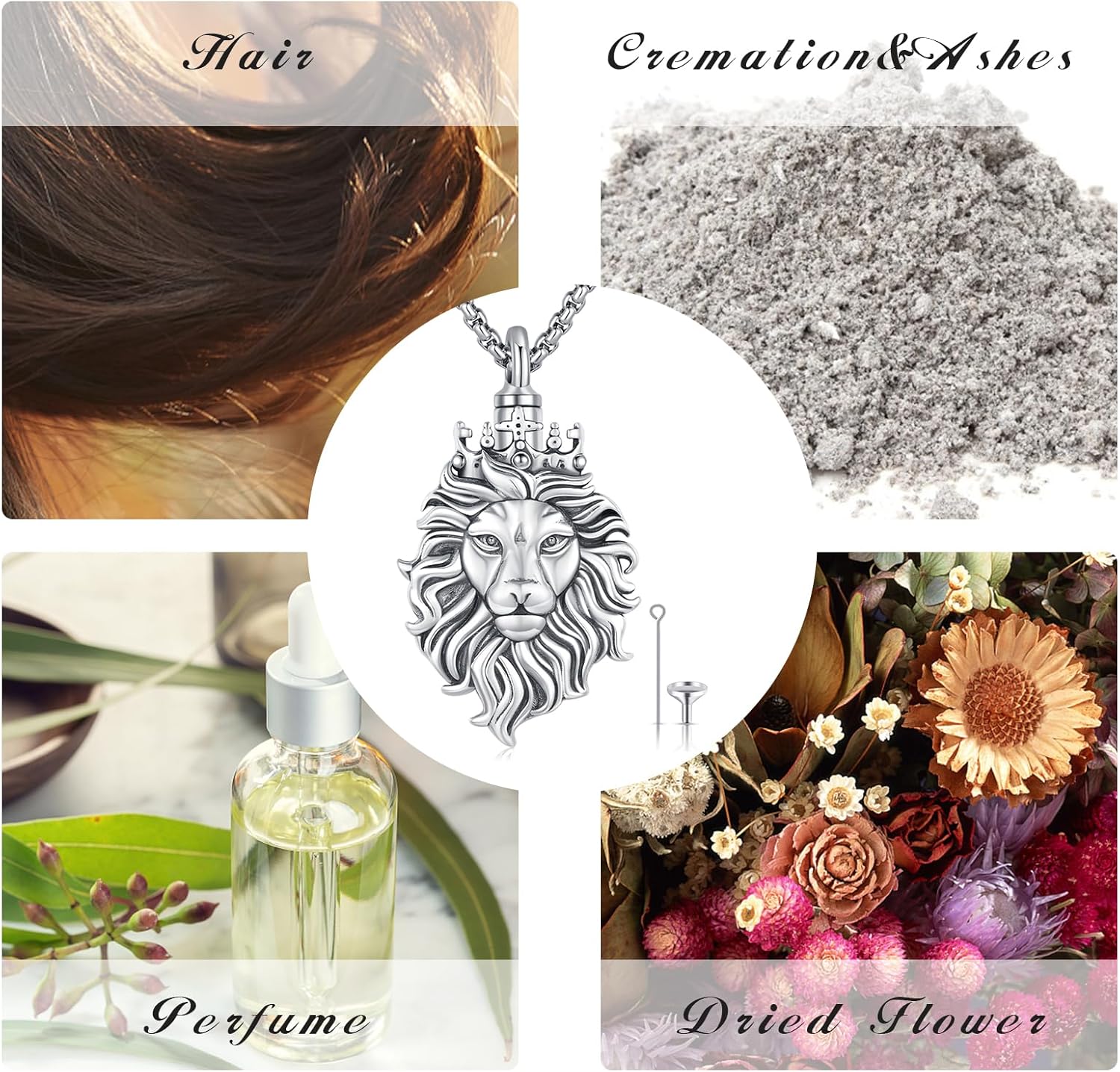 Lion Head Pendant Necklace for Men Women Crown King Lion Charm Jewelry Gift Chain Necklace for Mens Viking Protection Amulet Necklaces - Image 6