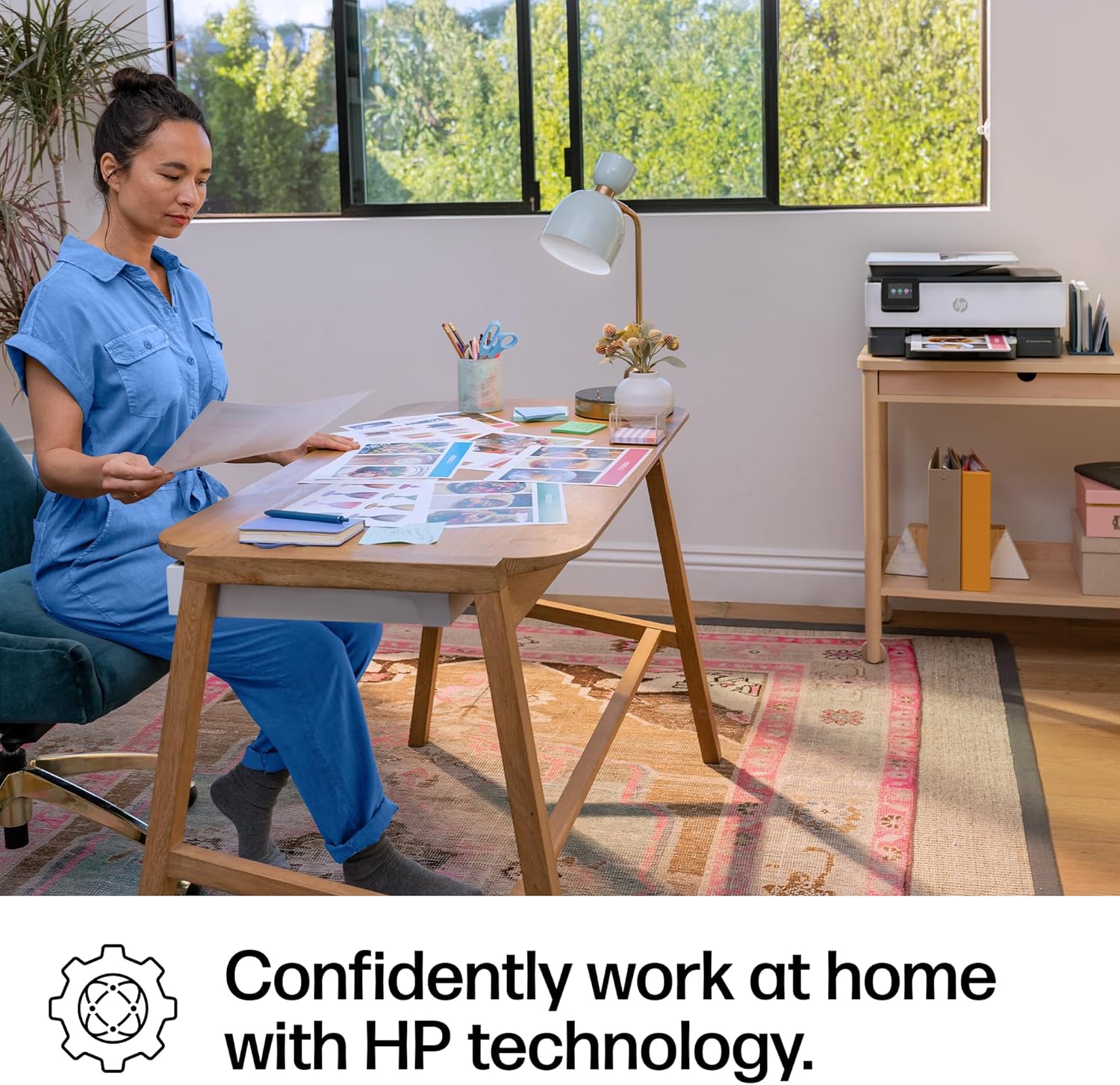 HP OfficeJet Pro 8125e Wireless All-in-One Color Printer, Instant Ink; Two-Sided Printing - Image 12