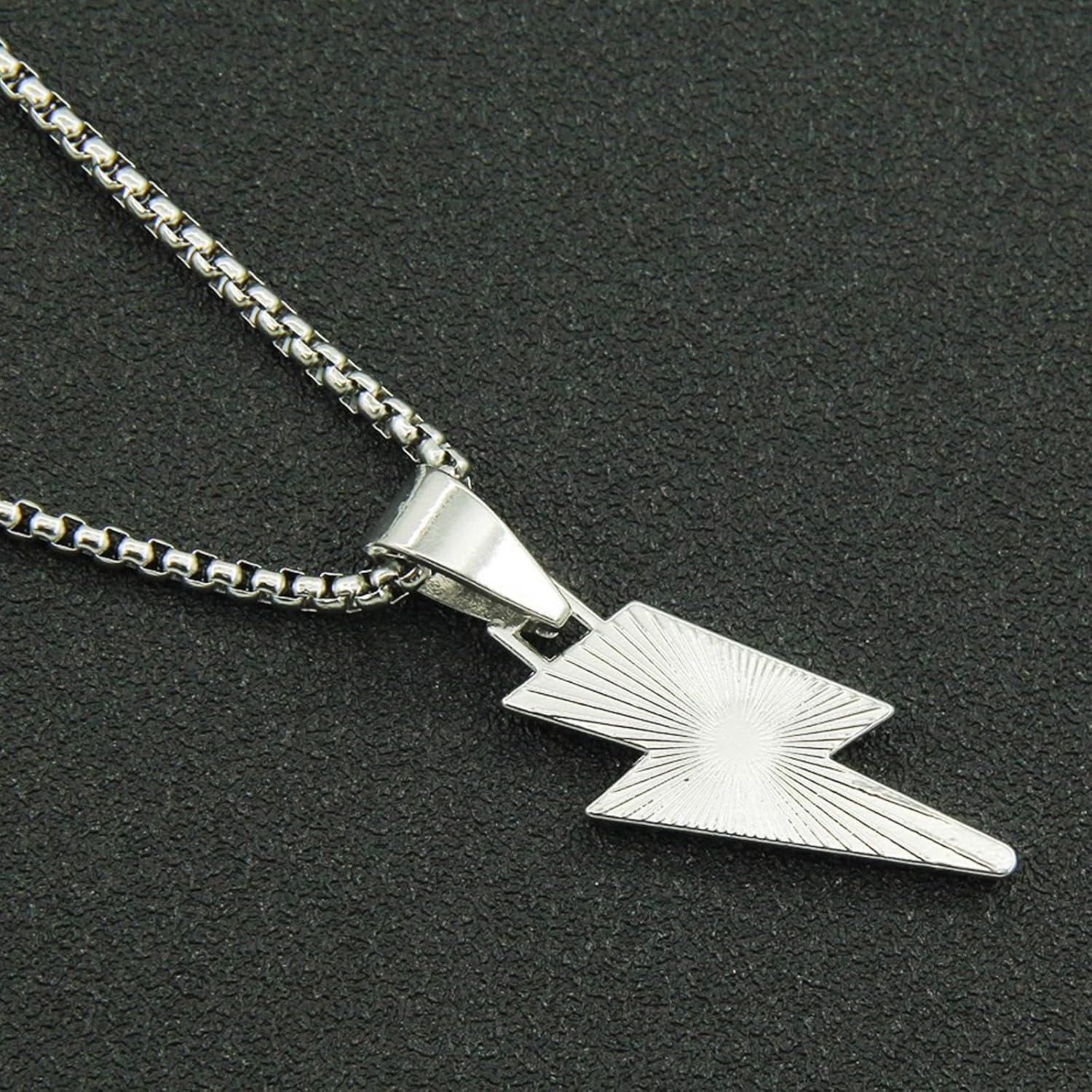 Lightning Bolt Pendant Necklace Hip Hop Inspired Jewelry for Men Cool Streetwear Chain Trendy Fashion Necklace Gift - Image 7