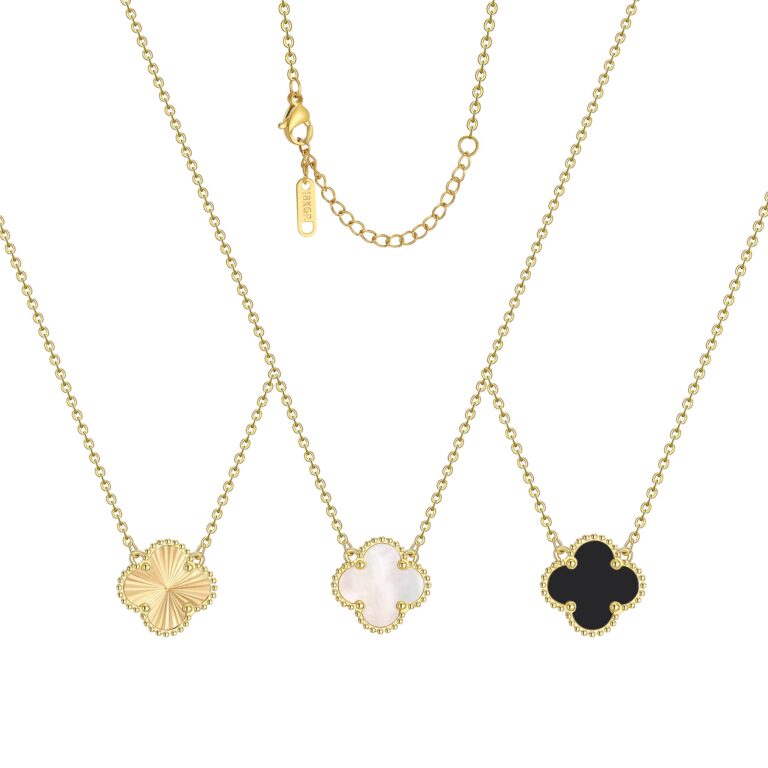 Top Picks: POLYREAL Lucky Clover Necklace For Women Girls, 18K…