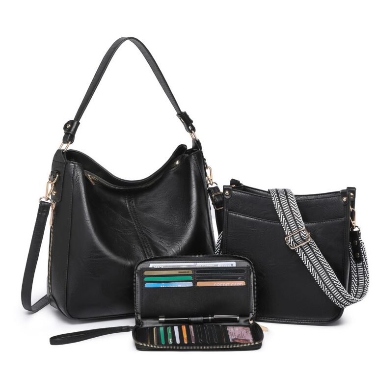 Crossbody Bags for Women Leather Purse Travel Vacation Triple Pockets…