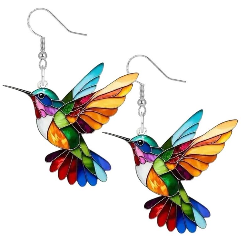 We Tested Hummingbird earrings, long droplet shaped and crystal tassel,…