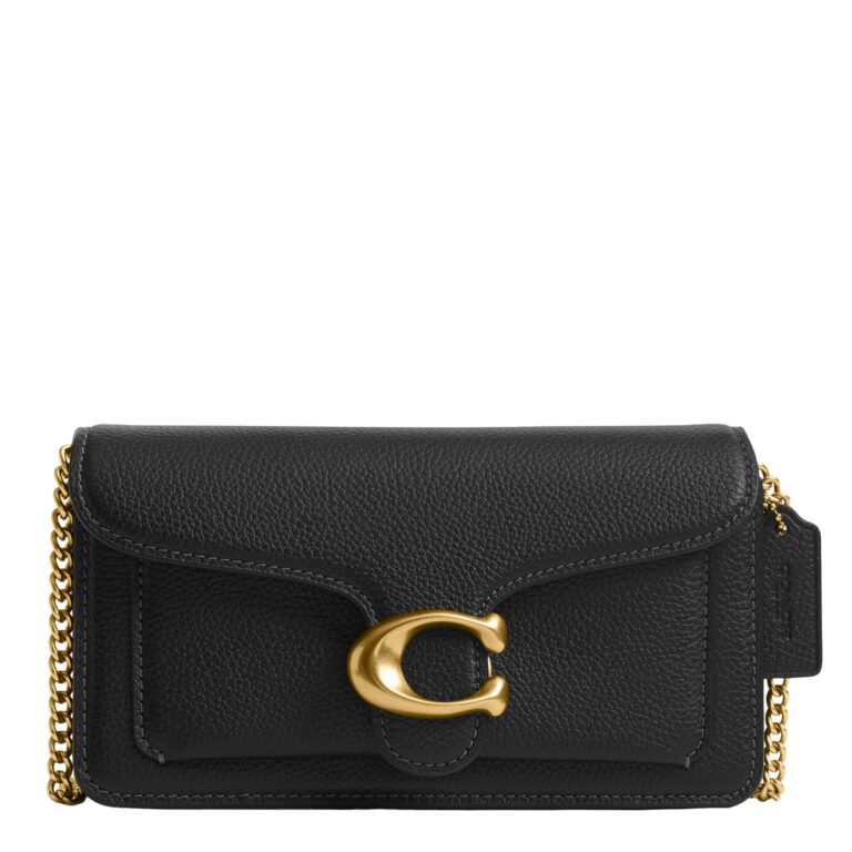 Coach Women’s Anna Foldover Crossbody Clutch (Black), Black Purses And…