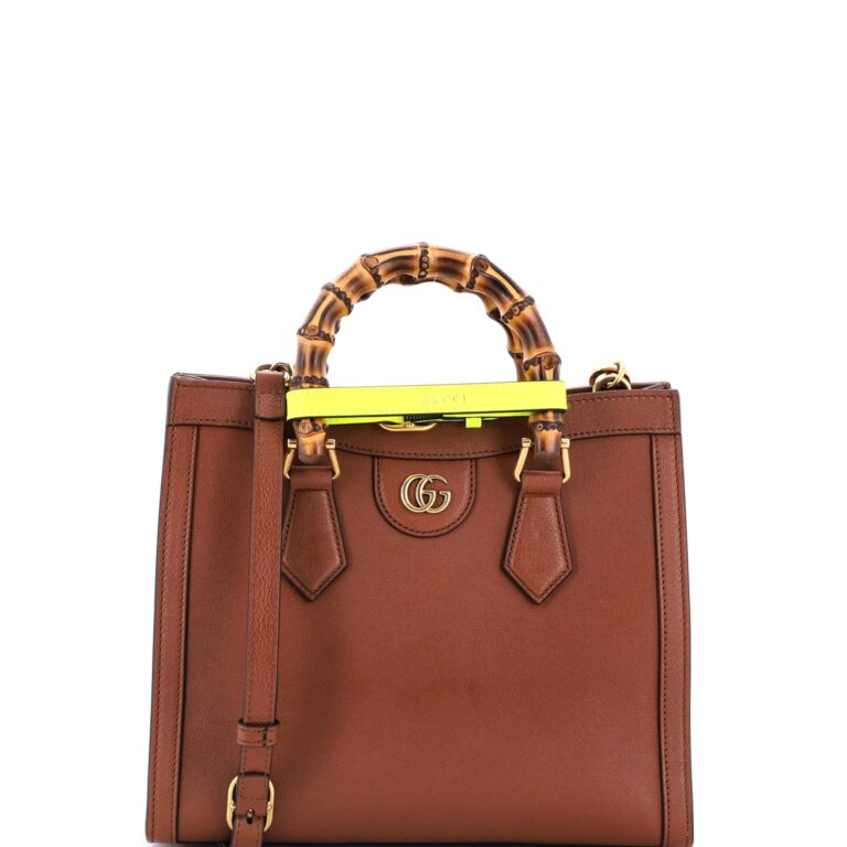 Review: Auth Gucci GG Supreme Tote Bag Brown PVC Leather…