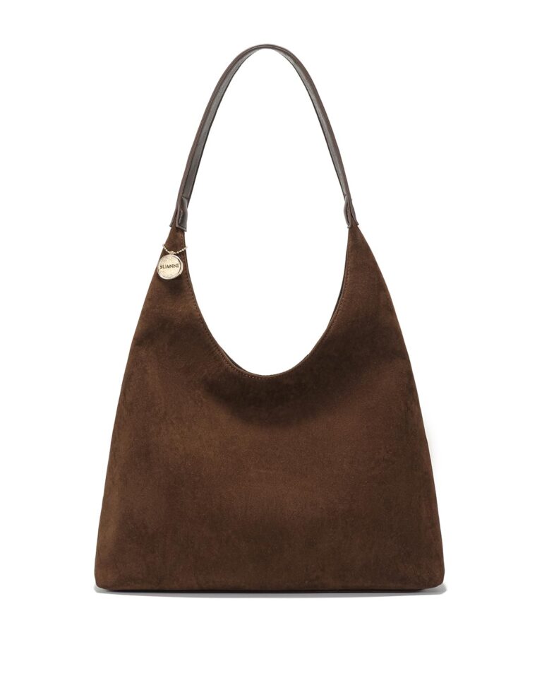 Suede Hobo Bag Brown Suede Handbag for Women Retro Suede…