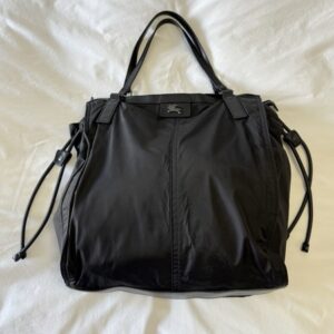 Burberry | Black Nylon Buckleigh Packable Shopper Tote Bag | Authentic As Is
