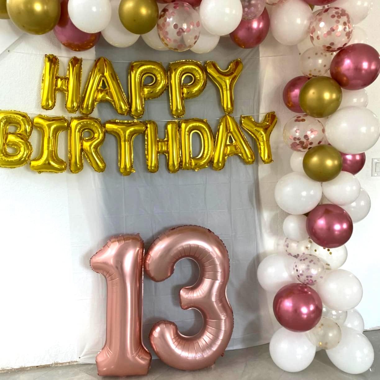 Rose Gold Foil Balloon Number 1, 101 cm XXL Number Balloon 1 for Children Numbers Balloon 1st Birthday Balloon 1 for Girls 1 Year Birthday Decoration Woman Anniversary Engagement Party Decoration, - Image 6