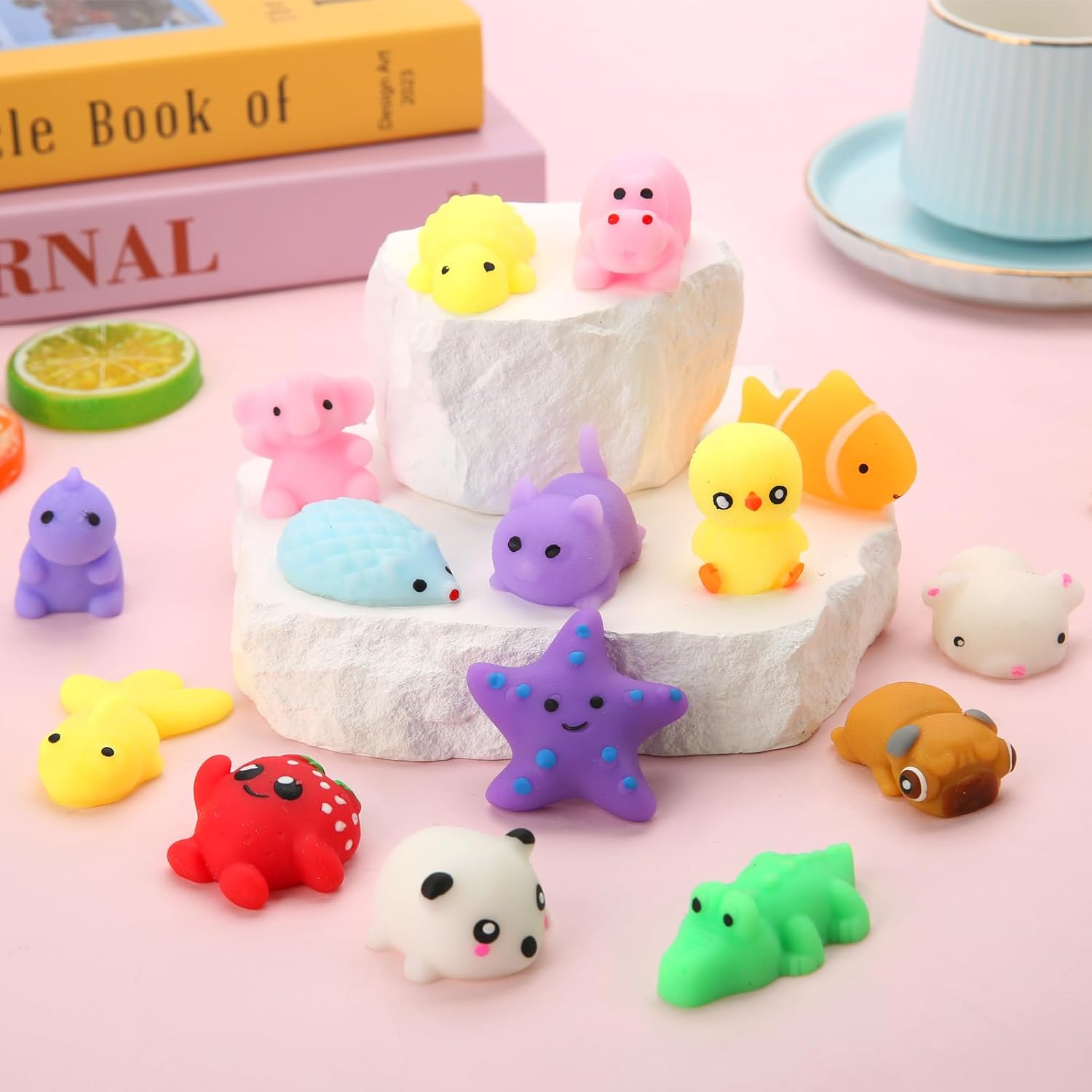 30 Pack Squishy Toys, Kawaii Squishies Party Favors for Kids 4-8 8-12 Treasure Box Toys for Classroom Birthday Xmas Gifts Goodie Bag Mini Animals Mochi Squishy Stress Relief Sensory Toy Random - Image 2