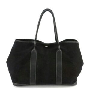 Hermes Garden Party Tote Toile and Leather 36 Black