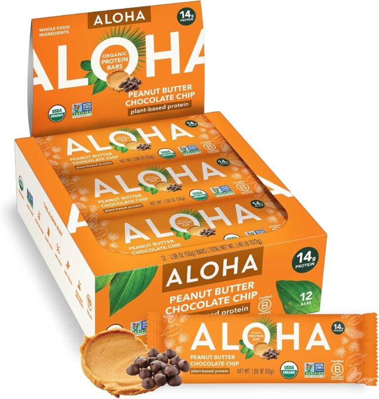 ALOHA Organic Plant Based Protein Bar, Peanut Butter Chocolate Chip, Vegan, 1.9 oz, 12 Bars [product_imghttps://www.amazon.ca/gp/aws/cart/add.html?AssociateTag=miguelcanal0b-20, shoppermark0c-20, zoocousa-20, onamzmigue088-20, onamzshopperm-20&ASIN.1=B0178ENI4K&Quantity.1=1&SubscriptionId=