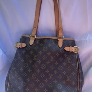 Louis Vuitton Batignolles Tote Monogram Canvas Shoulder Bag Excellent Designer