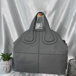 EUC-Givenchy Nightingale Leather Handbag Grey With COA for Peace of Mind!!!