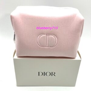 New! Dior Cosmetic  Makeup Zipper Bag  Pouch  ~ Light Pink