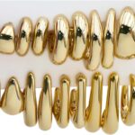 10 Pairs Hypoallergenic Chunky Gold Dangle Earrings for Women Trendy Thick Gold Plated Hoop Earrings Set Lightweight Jewelry