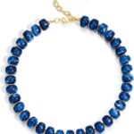 WOWORAMA Colorful Chunky Necklaces for Women Trendy Multicolor Large Square Resin Beads Necklace Boho Chunky Statement Choker Necklaces Y2K Summer Jewelry