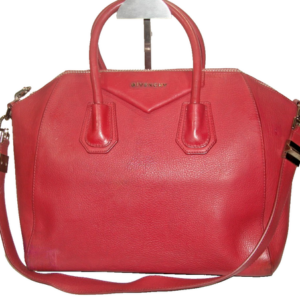Givenchy Gorgeous Antigona Magenta Sugar Goatskin Med Satchel Shoulder Bag EUC!