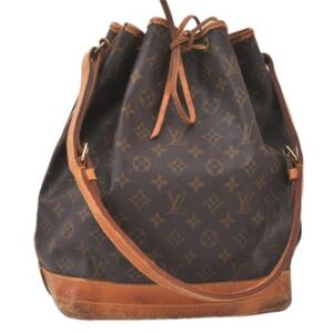 Authentic Louis Vuitton Monogram Noe Shoulder Drawstring Bag M42224 LV 934AA