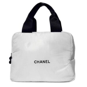 CHANEL Cosmetics Mini Bag Mini Boston Bag Pouch White Limited Edition New