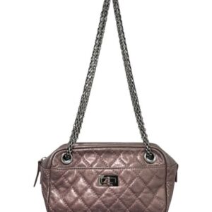 Chanel Chain Shoulder 55 Purple Shoulder Bag #TFB1369