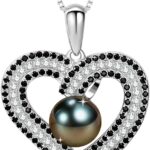 NONNYL Wife Jewelry 925 Sterling Silver Plated 18K Gold – Pearl Jewelry Heart Pendant Necklace for Women, Birthday Jewelry for Girlfriend, Valentine’s Day for Wife, Mother’s Day for Mom Grandma, Gifts for Her on Wedding Anniversary Christmas