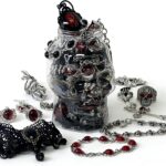 Mystery Jewelry Jar for Women, Gothic Witchy Jewelry Gift Set(Goth Boho Mixed Punk Everyday Necklaces,Earrings, Rings,Bracelets/Bangles),Valentines Day Gifts,Unique Alternative Fashion Romantic