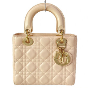 DIOR/ChristianDior Lady Dior /MY ABCDIOR bag small Light Pink Lambskin Handbag
