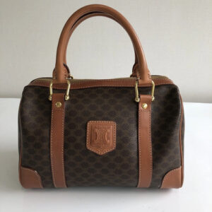 Celine Macadam Triomphe Canvas Handbag – EL306 – Brown/Tan – Vintage