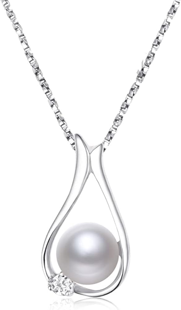 Pearl Necklaces,Gifts for women wife, Pearls Pendant Necklace, Christmas day Gifts for Mom Wife Girlfriend Her, Anniversary Birthday gifts Fine Jewelry Valentine’s Day Mothers Day Gifts for mom