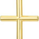 18K Gold Cross Pendant for Women Gold Cross Necklace 18K Gold Jewelry Religious Gift