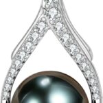 NONNYL Mothers Day Gifts for Women Wife Anniversary, Tahitian Black Pearl Necklaces,Christmas Day Gifts Birthday day Gifts for women wife Valentine’s Day Gifts for Her Jewelry Gifts