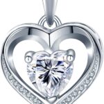 NONNYL Heart pendant necklace, Mothers Day Gifts for mom wife women her girlfriend gifts Anniversary, Christmas day gifts Birthday day Gifts for Women Mom Girlfriend Her, Valentines Day gifts for her