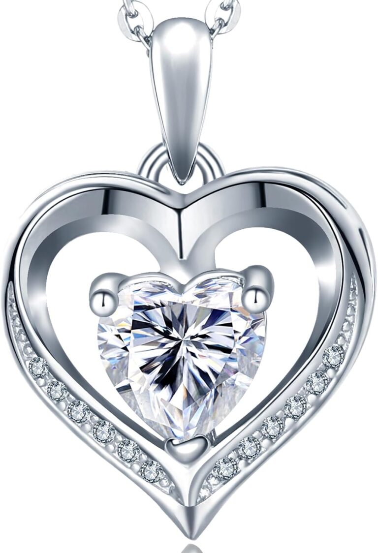 NONNYL Heart pendant necklace, Mothers Day Gifts for mom wife women her girlfriend gifts Anniversary, Christmas day gifts Birthday day Gifts for Women Mom Girlfriend Her, Valentines Day gifts for her