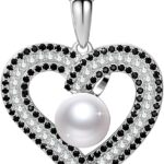 NONNYL Wife Jewelry 925 Sterling Silver Plated 18K Gold – Pearl Jewelry Heart Pendant Necklace for Women, Birthday Jewelry for Girlfriend, Valentine’s Day for Wife, Mother’s Day for Mom Grandma, Gifts for Her on Wedding Anniversary Christmas
